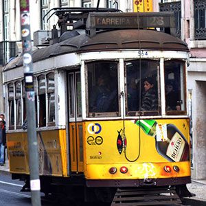 Tram 28 in Lisbon