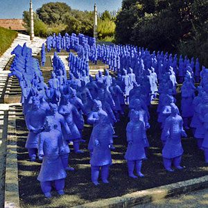 Terracotta warriors at Buddha Eden garden