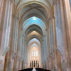 Nave of the Alcobaça Monastery church
