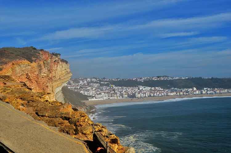 View of Nazaré from Sítio