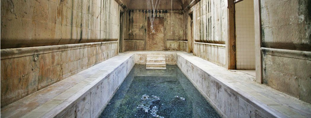 Queen Leonor's medieval pool at the Thermal Hospital