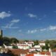 Vista da vila medieval de Óbidos e das muralhas